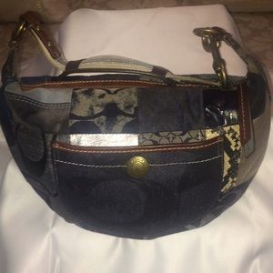 Authentic Coach Multi-colored Patches Hobo Bag